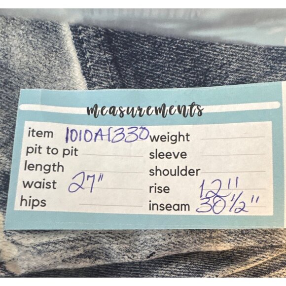 ZARA Size 2 High-Waisted Wide-Leg Jeans Blue Denim White Contrast - Picture 15 of 16